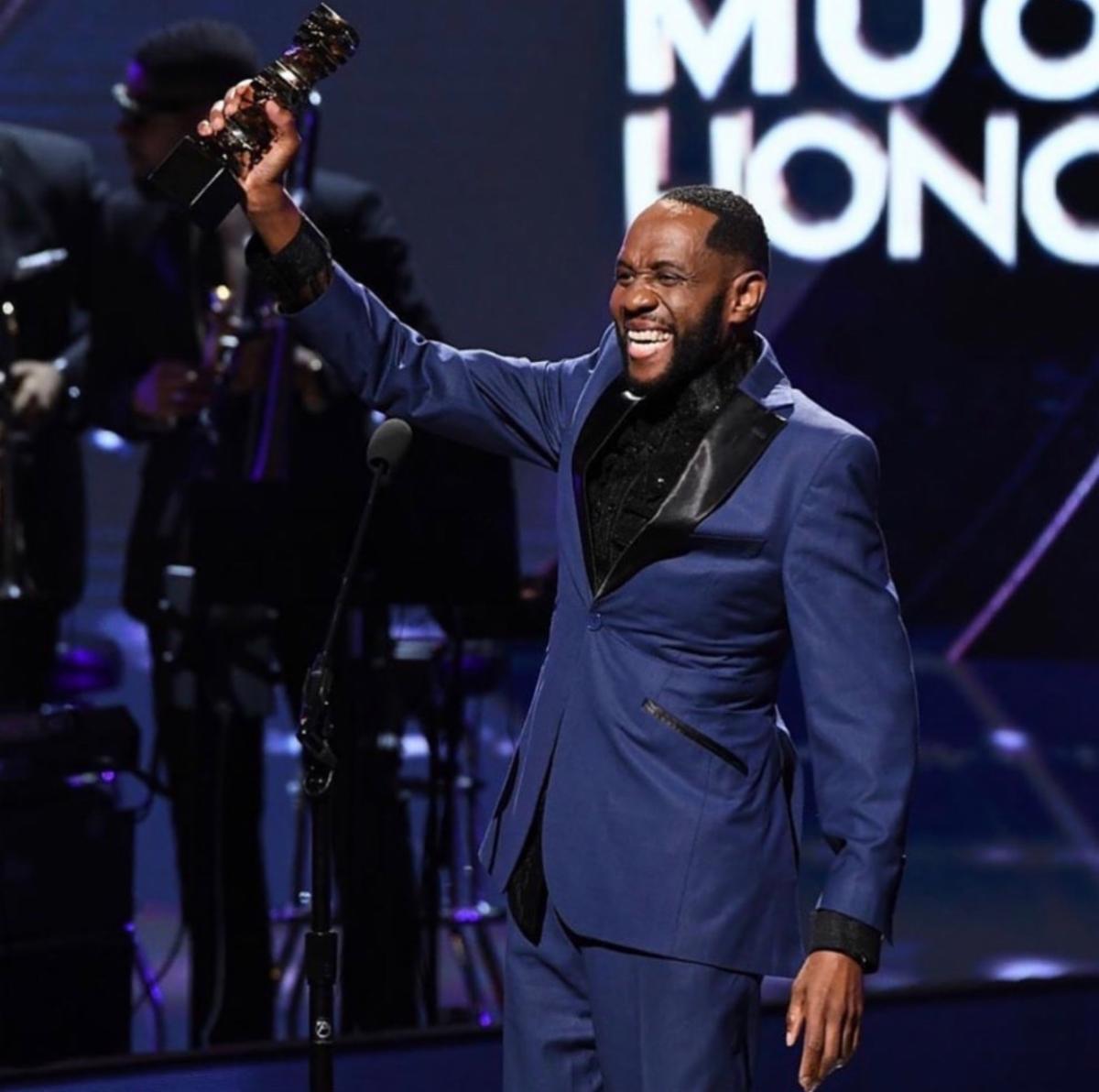 Freddie Jackson accepts the Legend Award at the 2019 Black Music Honors